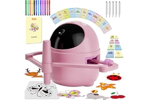 Drawing Robot for Kids, Montessori Painting Learning Smart Drawing Robot Toy with 150 Learning Cards, Voice Guided Step-by-St