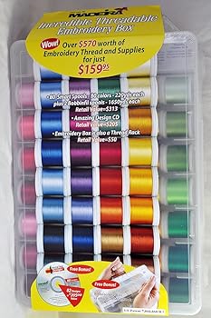 Madeira Incredible Threadable Embroidery Box 80 Rayon Smart Spools 20928082