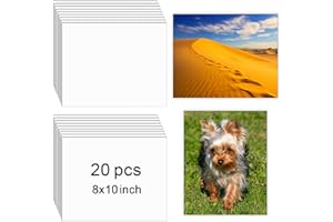 LIZOIDZSM 20 Pcs Sublimation Photo Blanks 8 x 10 Inch sublimation metal sign blanks Aluminum Photo Sign Blank Photo DIY Photo Sign Wall Frame Poster for Living Room Bedroom