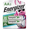 Energizer Power Plus Rechargeable AA Batteries (2 Pack), Double A Batteries