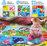 QUOKKA ABC Baby Play Mat 150x112 cm Non-Slip Plush Crawling Floor Rug view 3