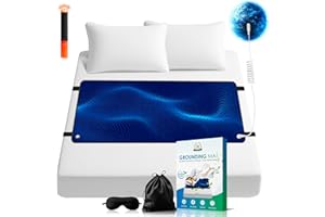 ADAN T Grounding Mat for Bed King Size (27"x75") – Earthing Grounding Mat for Sleeping, Grounding Pad for Bed with Cord, Test Pen & Sleeping Mask – Tear-Resistant PU Leather Grounded Pad for Sleep