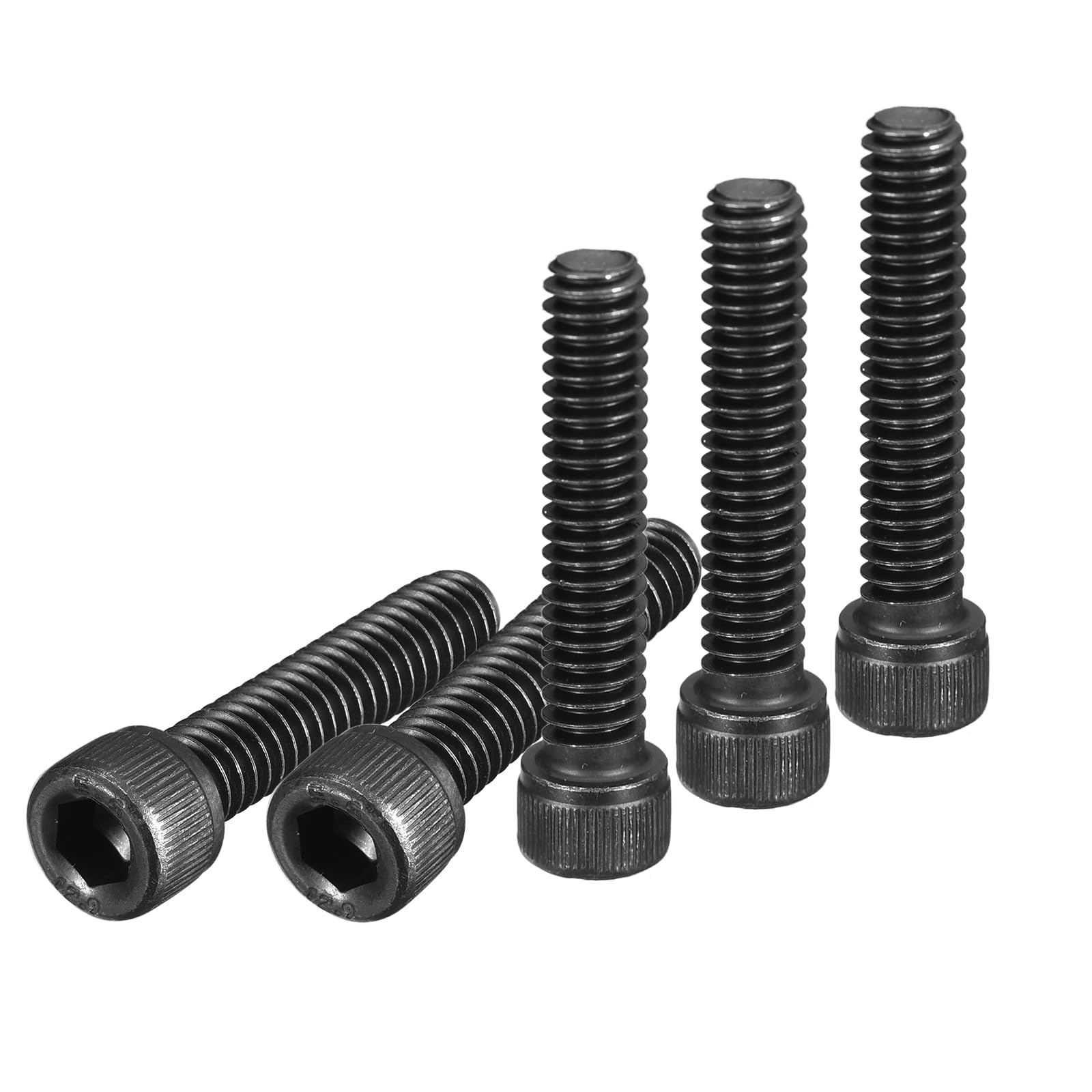 DTGN 1/4-20x1-1/4" Socket Head Cap Screws Bolts, 25Pcs 12.9 Grade Alloy Steel, Machine Hex Socket Screw, Hex Drive, Black Oxide Finish, UNC Coarse Thread Fully Threaded — image 1