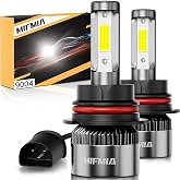 MIFMIA 𝟫𝟢𝟢𝟦/𝖧𝖡𝟣 Bulbs 6500K Cool White 900% Brighter 36000LM, Plug and Play with Cooling Fan IP68 Waterproof Off Road Lights, Pack of 2