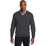 Port Authority V-Neck Sweater 2XL Charcoal Heather