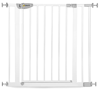 Hauck Squeeze Treppen- / Tür- schutzgitter mit 7cm Verlängerung für Kinder, für Hunde und Katzen, 75-88 cm Befestigung ohne B