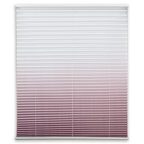 ROLLER Plissee - Altrosa - Farbverlauf - 75x130 cm
