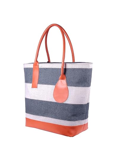 Foonty Exclusive Styish Women Jute Handbag/Shoulder bag(Grey,FPDHB109)