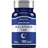 Piping Rock Melatonin 1 mg | 180 Tablets | Supplement for Adults | Vegetarian, Gluten Free, Non-GMO