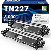 (with CHIP) INK4U TN227 Black Toner Cartridges Compatible Replacement for TN227 TN223 TN227BK TN223BK for MFC-L3770CDW HL-L32