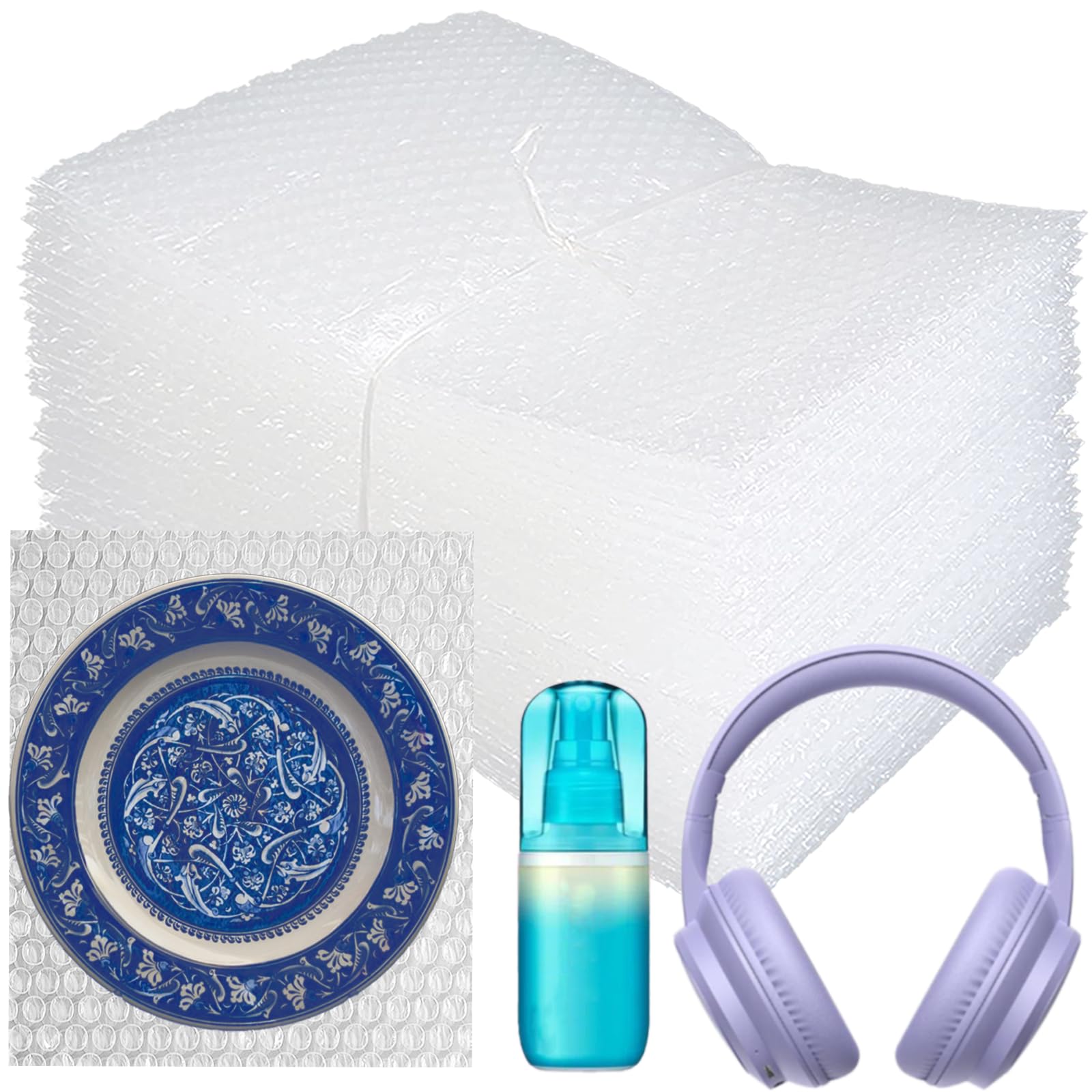 View 1 of 50Pcs 8'' X12'' Bubble Pouches Wrap, Clear Bubble Out Bags for Shipping,Double Walled Cushioning Bags for Moving,Packing and Extra Protecting Fragile Item