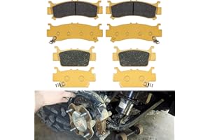 SUNLUWAY For 2016-2021 Honda Pioneer 1000/2016-2021 Honda Pioneer 1000-5/2019-2021 Honda Talon 1000R and 1000X - Replaces 06451-HL4-A01 Front and Rear Ceramic Disc Metal Heavy Duty Brake Pads (4 Sets)