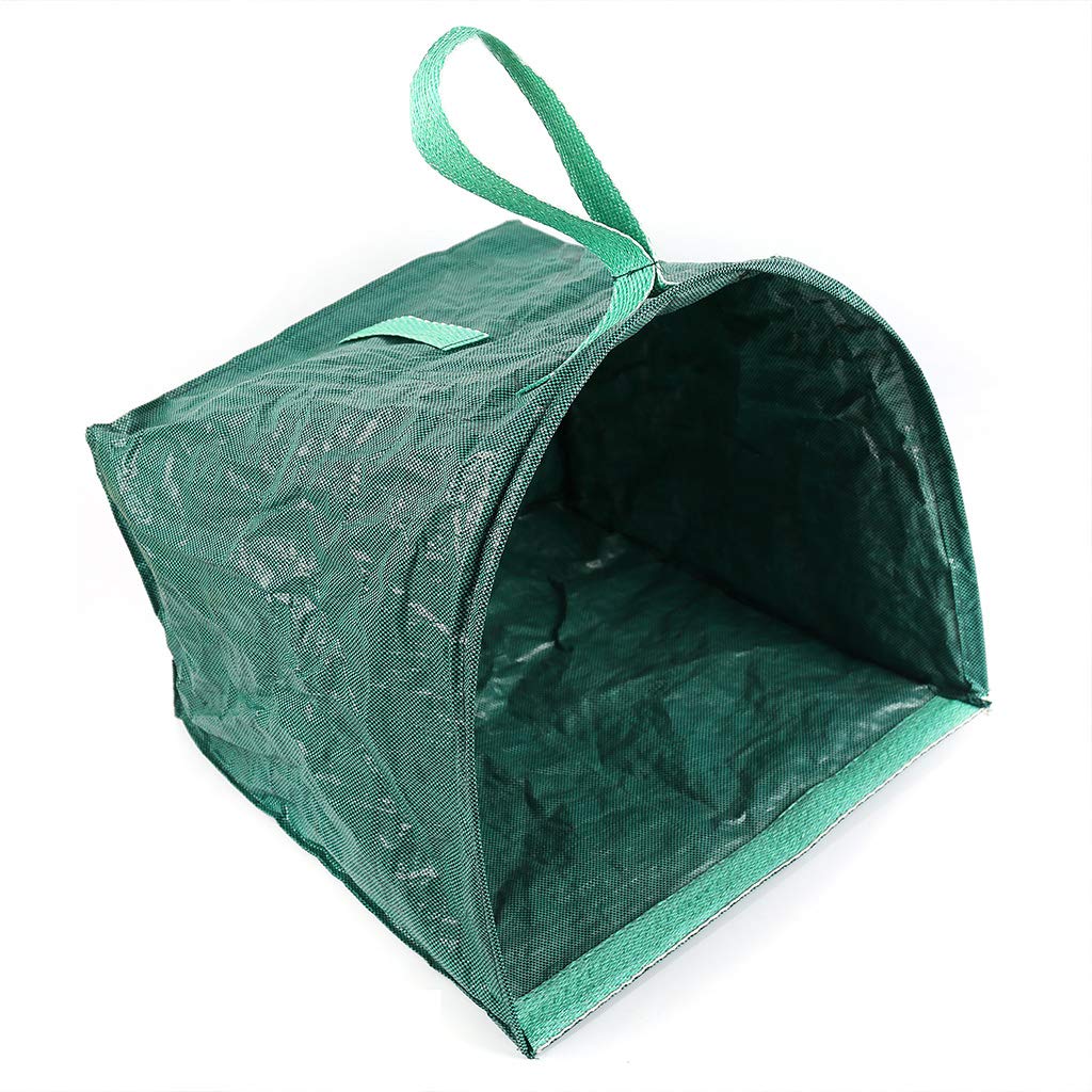 Perel Sacco per rifiuti da giardino, pieghevole, 150 l, manici, verde scuro/ nero, resistente all'acqua : Velleman Group nv