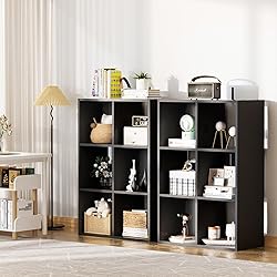 COMHOMA 6 Wood Cube Storage Organizer with Open