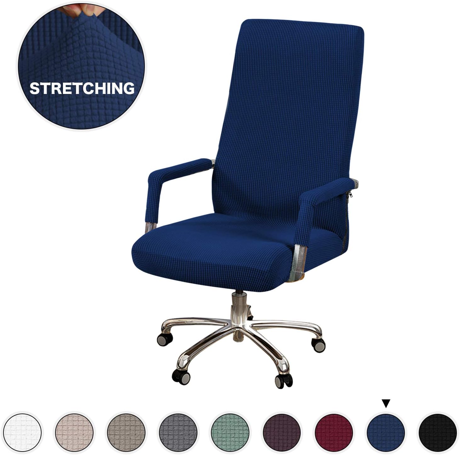 Best navy desk chair arm cover