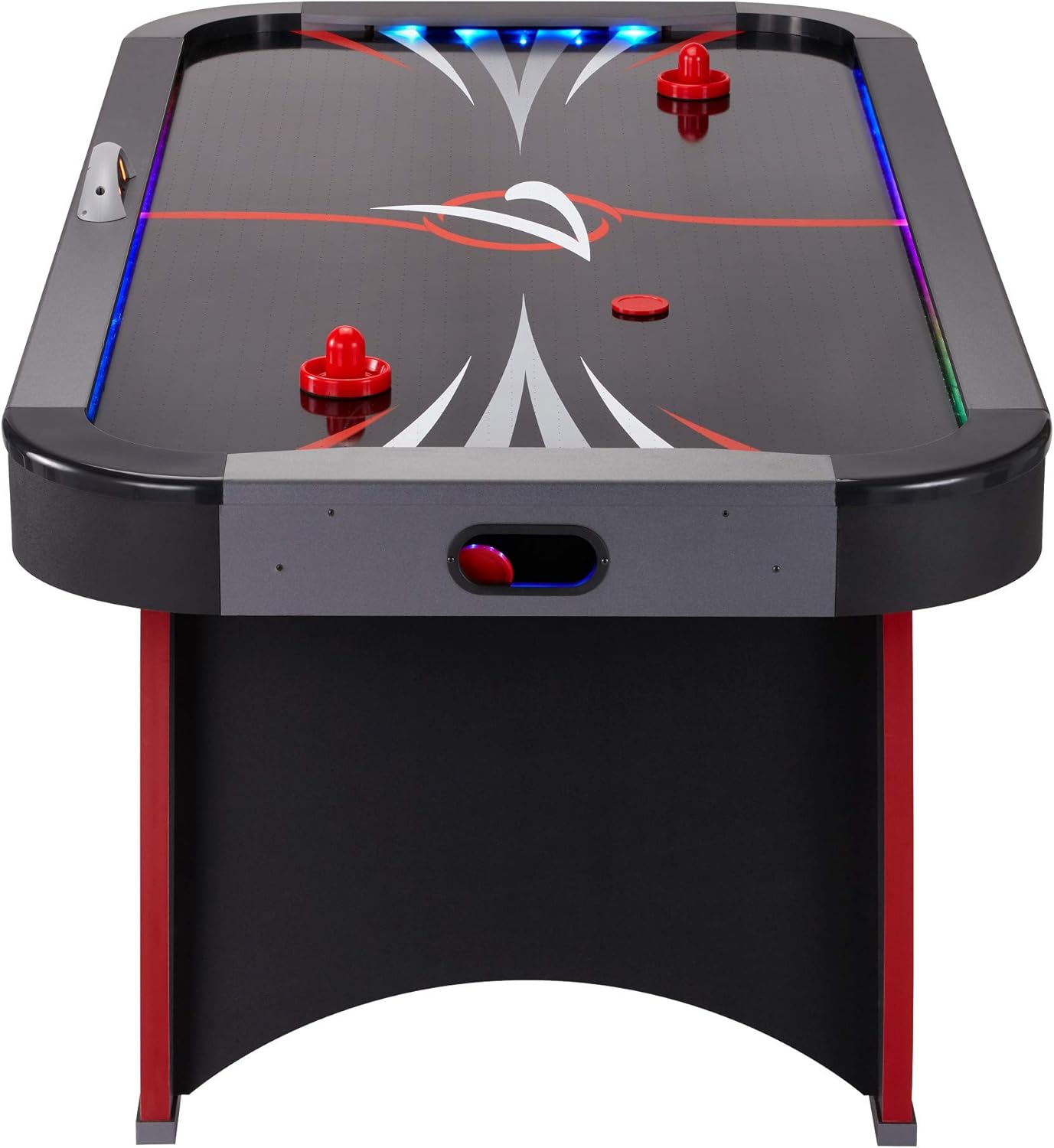Fat Cat Volt 7’ LED Illuminated Air Hockey Table with Dual Motor Action for Faster Play, Automatic Scoring and Integrated Light System That Takes Game Play to The Next Level : Sports & Outdoors