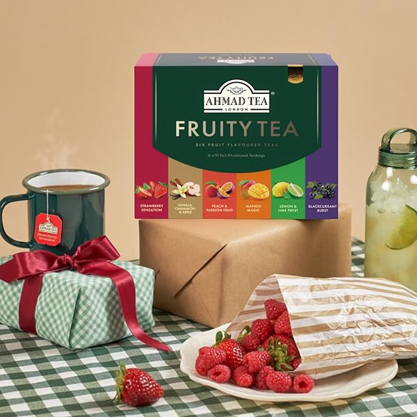 AHMAD TEA FRUITY TEA BAGS, 60 COUNT