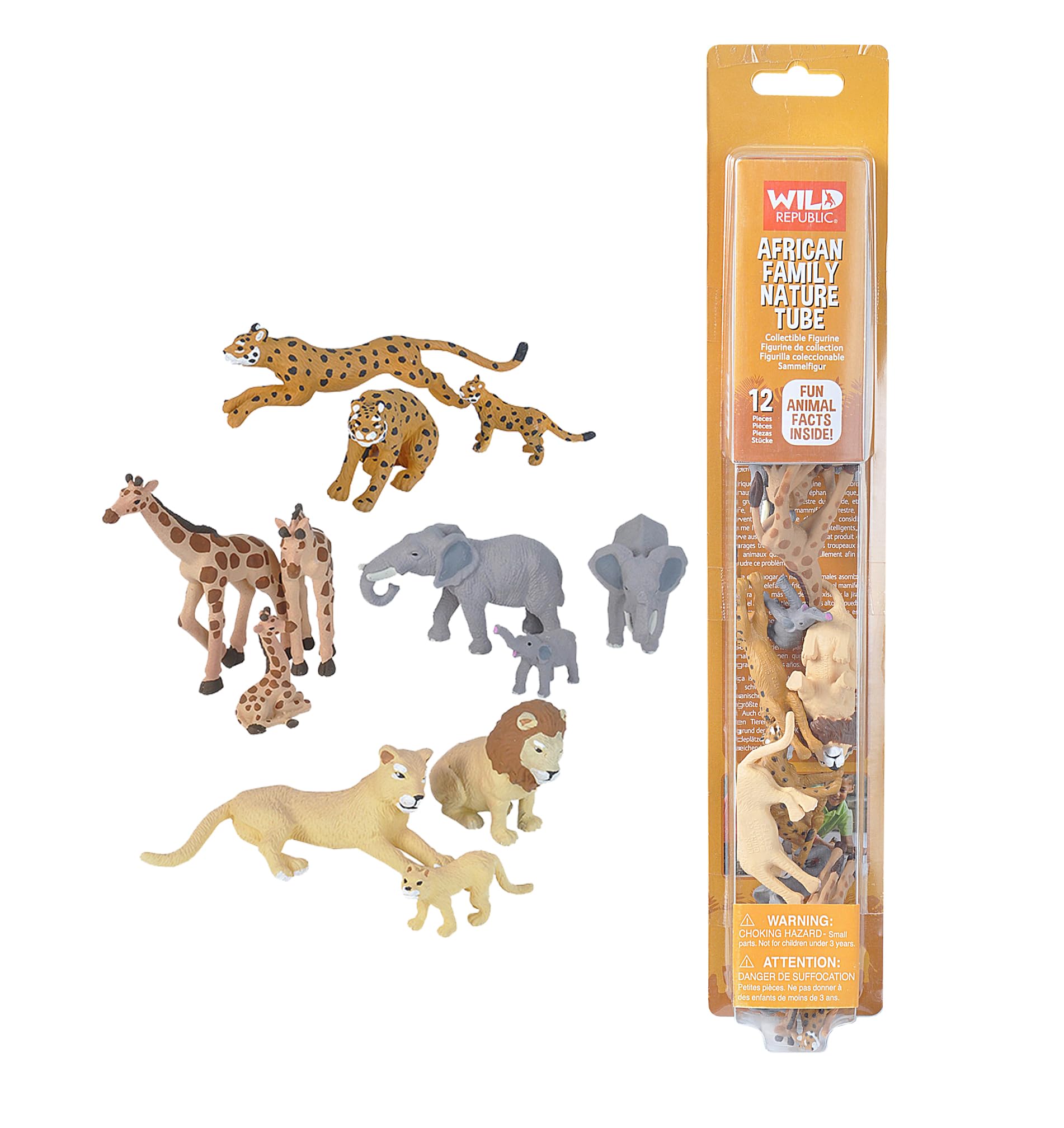 WILD REPUBLIC 21668 Nature Tube, African Family, One Size