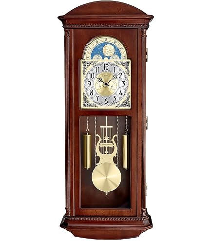 Amazon.com: SEIKO Mahogany Wall Clock with Pendulum and Chime