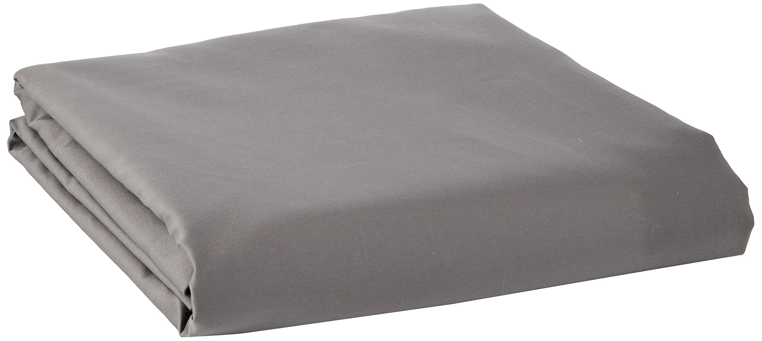 Peacock Blue Hotel Paramount Flat Sheet, Egyptian Cotton, Graphite, Double