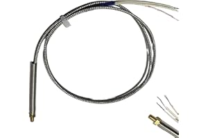 SUNGAZE COFFEE M4 Thread High Precision RTD Class A Temperature Sensor Probe - Versatile PT100 Brass Sensor for Coffee Machines and More - 30 Inches Long (Thermocoupler)