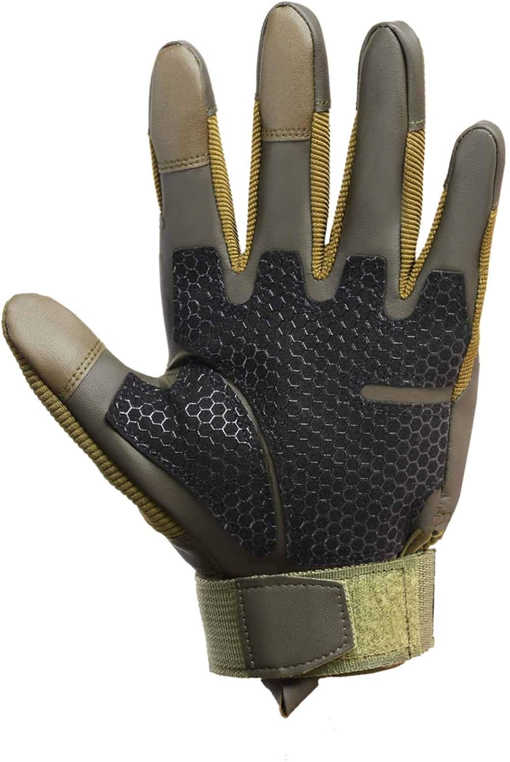 Xnuoyo Full Finger Touch Screen Motorbike Protective Outdoor Sports Gloves for Motorcycle Cycling Climbing Hiking Hunting Outdoor Sports (Army Green, M) : Sports & Outdoors