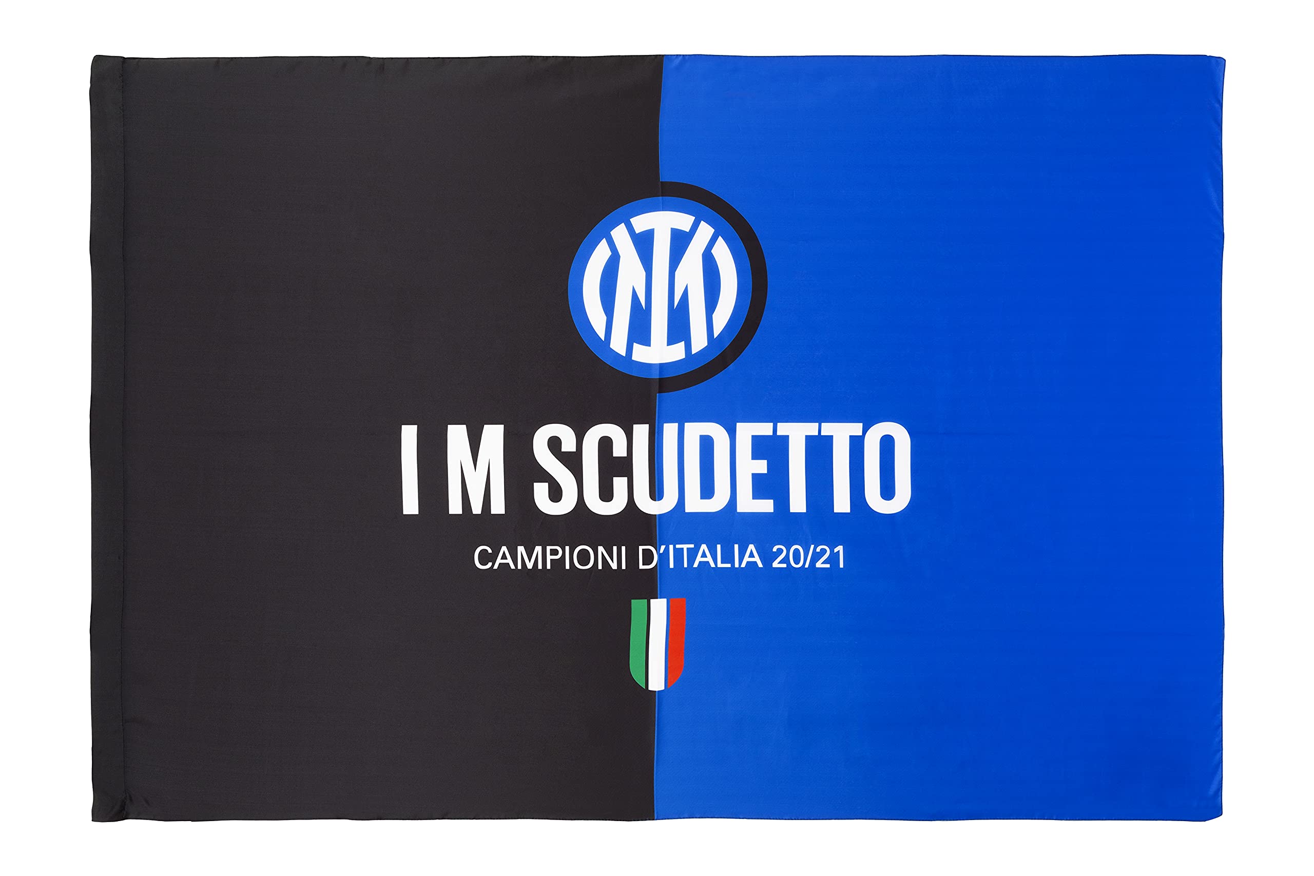 Inter Flag I M Shield 20-21, Italian Champions, 100 x 140 cm, Unisex Adult, Black/Blue, 100 x 140 cm, INT/BAP.BGSCUD