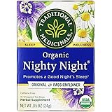 Traditional Medicinals Organic Nighty Night Relaxation Tea (Pack of 1), Promotes a Good Night's Sleep, 16 Tea Bags