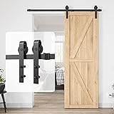 HomLxclx 5 Foot Heavy Duty Sturdy Sliding Barn Door