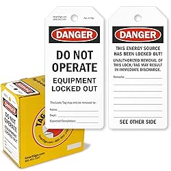 SmartSign 100-Pack 'Danger Do Not Operate Equipment