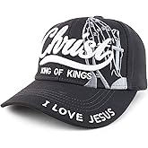 Trendy Apparel Shop 3D Christ King of Kings Embroidered Jesus Christian Ball Cap