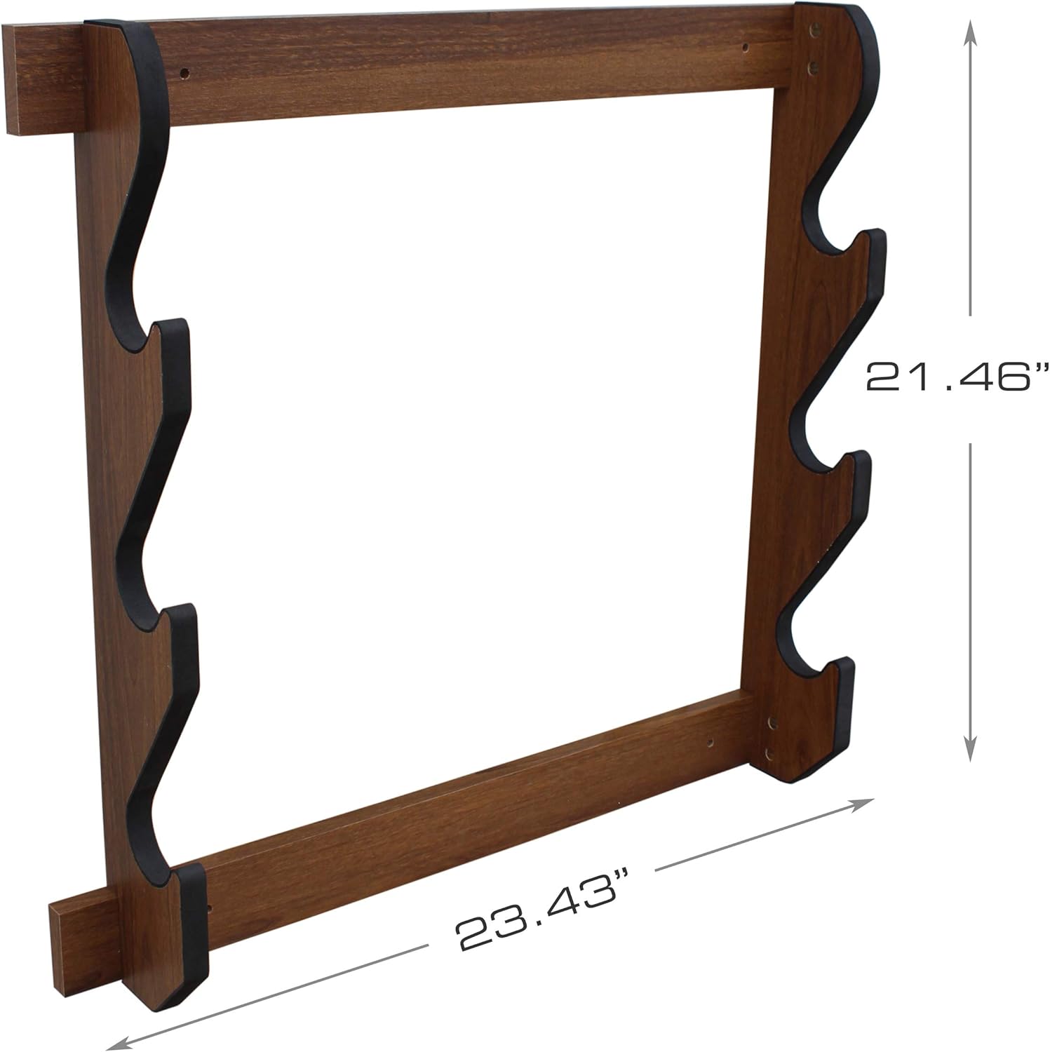 Rush Creek Creations Indoor 3 Rifle/Shotgun Wall Storage Display Rack : Sports & Outdoors