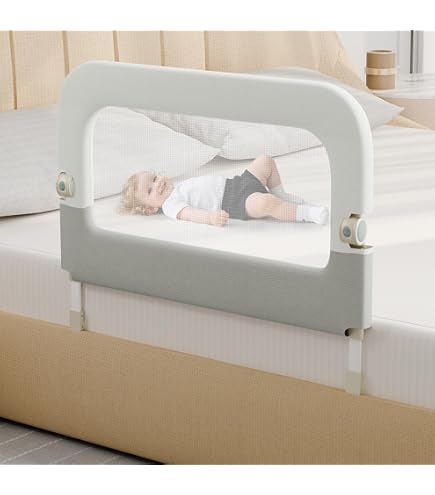 Dream On Me Fisher-Price Little Naps Bed Rail for Toddlers in White, Suitable for All Types of Beds, No Tool Assembly for Toddler Bed Rail : Home & Kitchen