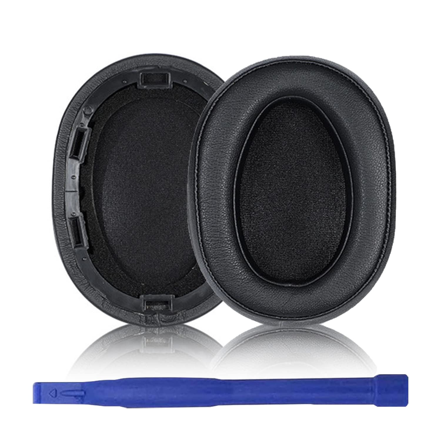 Aiivioll WH-H900N Ear Pads Replacement Cushions for Sony WH-H900N (h.ear Series Wireless) and MDR-100ABN (h.Ear on Wireless) Headphones, Protein Leather Repair Parts (Black)