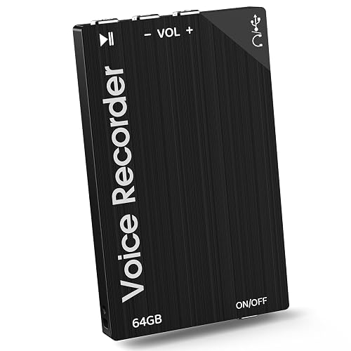 64GB Digital Voice Recorder Voice Recorder Recorder with 750 Hours ...