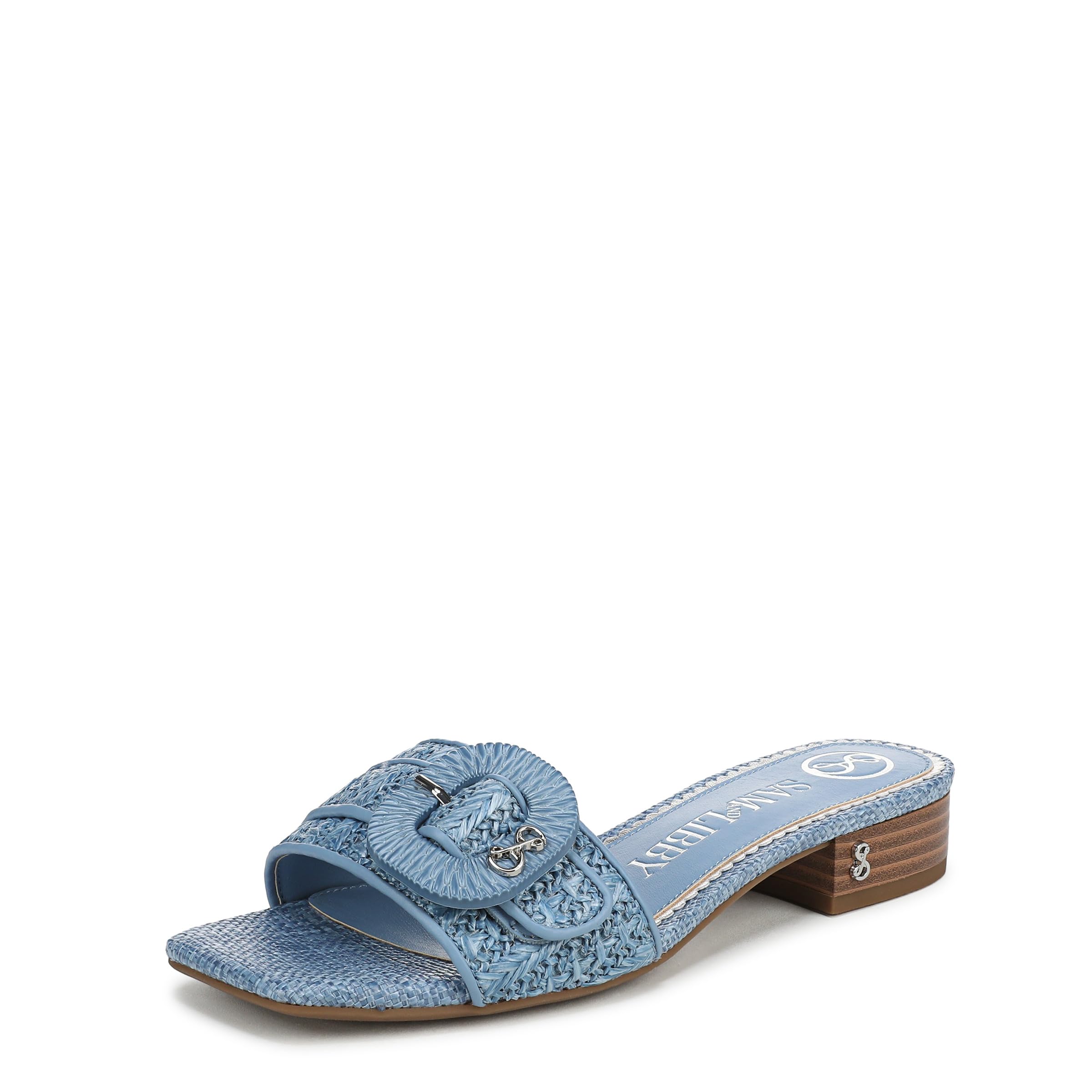 Sam & Libby Women’s Kandie Slide Sandal, Denim Blue, 7