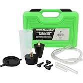 OEMTOOLS 27311 Power Steering and Brake Bleeder Kit, Removes Air from Fluid Lines After Repairs, Vacuum Adapter Kit for Reservoir Bleeding, Compatible with Most Pumps and Systems