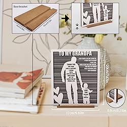 Rustic Grandpa and Grandson Sign - Gifts for