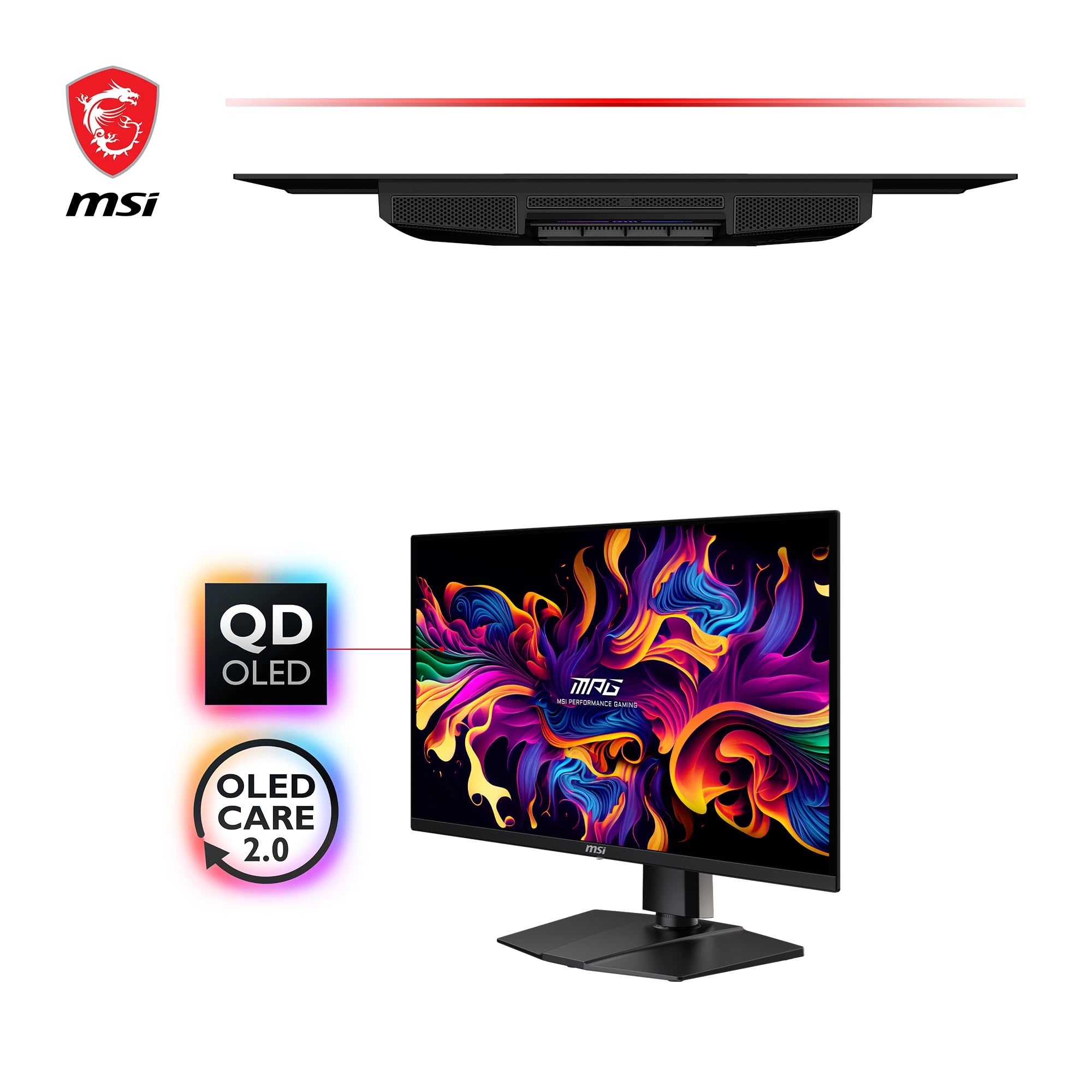 MSI MAG 321UPX QD-OLED 31.5 Zoll 4K UHD Gaming Monitor - 3840 x 2160 Quantum Dot OLED Panel, 240Hz / 0.03ms, 99% DCI-P3, ΔE≤2, DisplayHDR True Black 400 - DP 1.4a, HDMI 2.1, USB Type-C 2