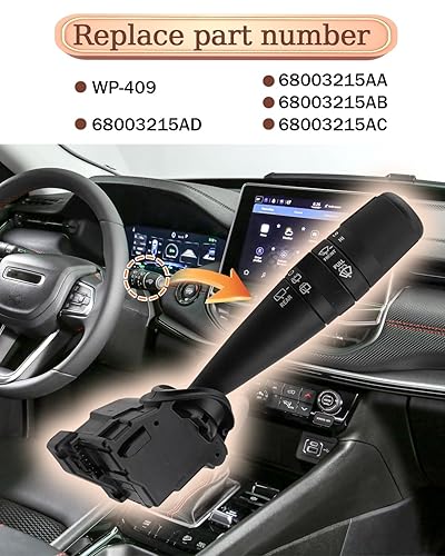 thumbnail image 2 of WP409 Windshield Wiper Switch Compatible With Wrangler 2007-2018 Patriot Compass 2 of 13