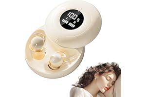 sunvito Sleep Earbuds for Side Sleepers, Mini Invisible Wireless Bluetooth 5.4 Micro Sleep Headphones, Hidden Earbuds with LE