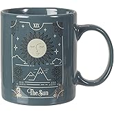 Pacific Giftware The Sun Tarot Card Ceramic Coffee Mug Green Decorative Mystical Wicca Fortune Teller Psychic Design Coffee Cup 11 Fl Oz