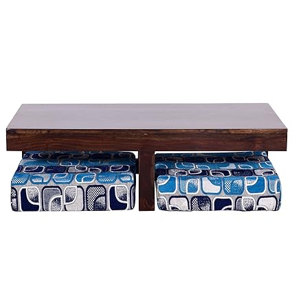 Ringabell Altavista Soigne Coffee Table with Pouffe (Brown)