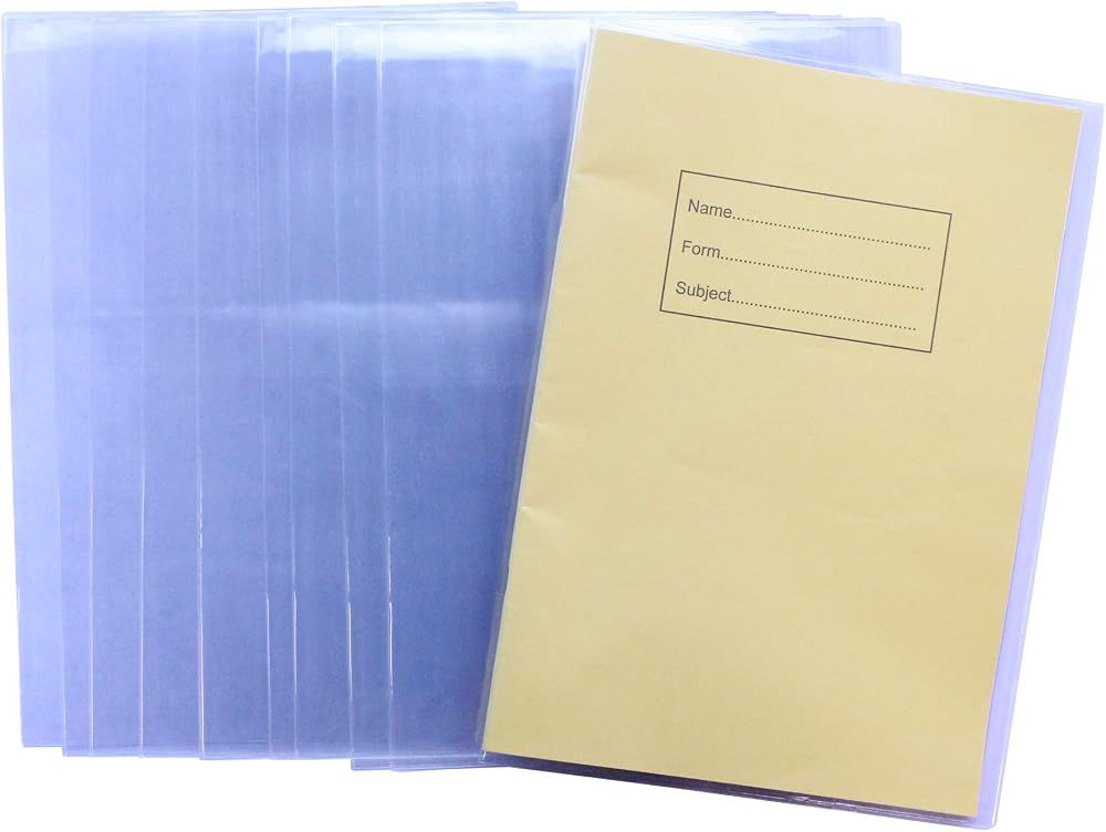 Bright Ideas Clear PVC Book Covers A4 434x308mm 250 micron PK10 BI9000