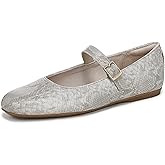 Dr. Scholl's Shoes Womens Wexley Jane Mary Jane Flat Light Grey Snake 11 M