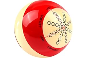 GSE Games & Sports Expert Billiard Practice Training Cue Ball, AAA-Grade PRO Cup Standard Pool Billiard Cue Ball (6 oz 2-1/4" Several Colors Available)