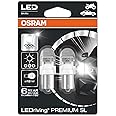 Osram LED 6000K Bulbs Set of Two 12V 2W P21W BA15s LED 7556 retrofit 7556CW-02B