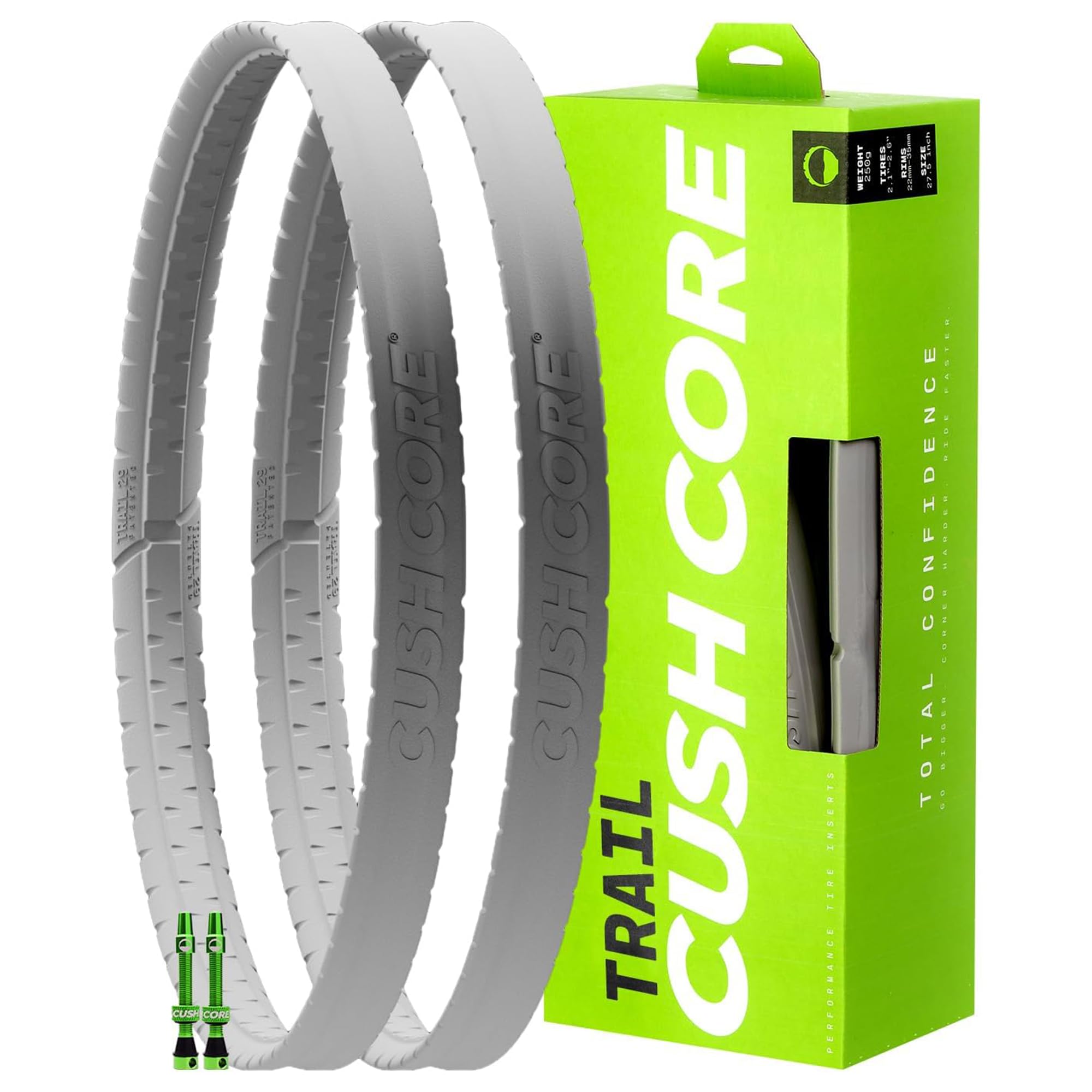 CushCore 29" + 27.5" Trail Tyre Insert Set of 2 (CC-60026) | Dual Tyre Inserts for 2.1"-2.6" Tyres & 22mm-35mm Rims | Premium MTB Foam Insert for Enhanced Ride Comfort & Puncture Protection
