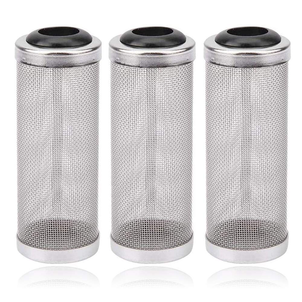 Seully 3 pcs Aquarium Filter Guard,16mm Aquarium Tank Mesh Net Filter Guard,Intake Strainer Filter for Fish Shrimp, Prevent Fish from being Sucked into the Filter,16mm