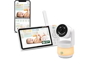 LeapFrog LF925HD 1080p WiFi Remote Access 360 Degree Pan & Tilt Video Baby Monitor with 5” High Definition 720p Display, Nigh